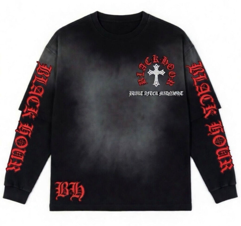 BLACKHOUR Double-Hand Long Sleeve – Stone Wash Edition