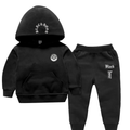 Black Flour Hoodie Set