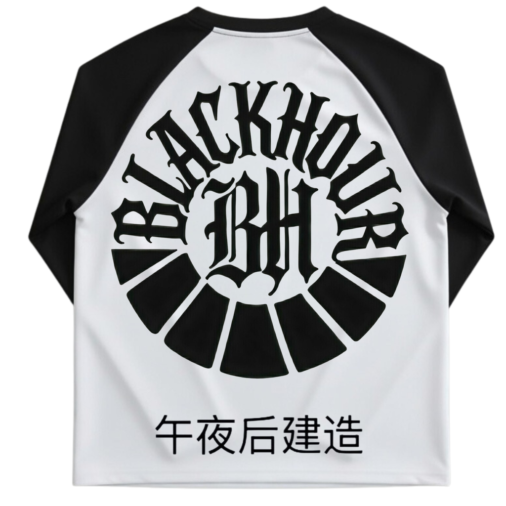 BlackHour Split Script Raglan