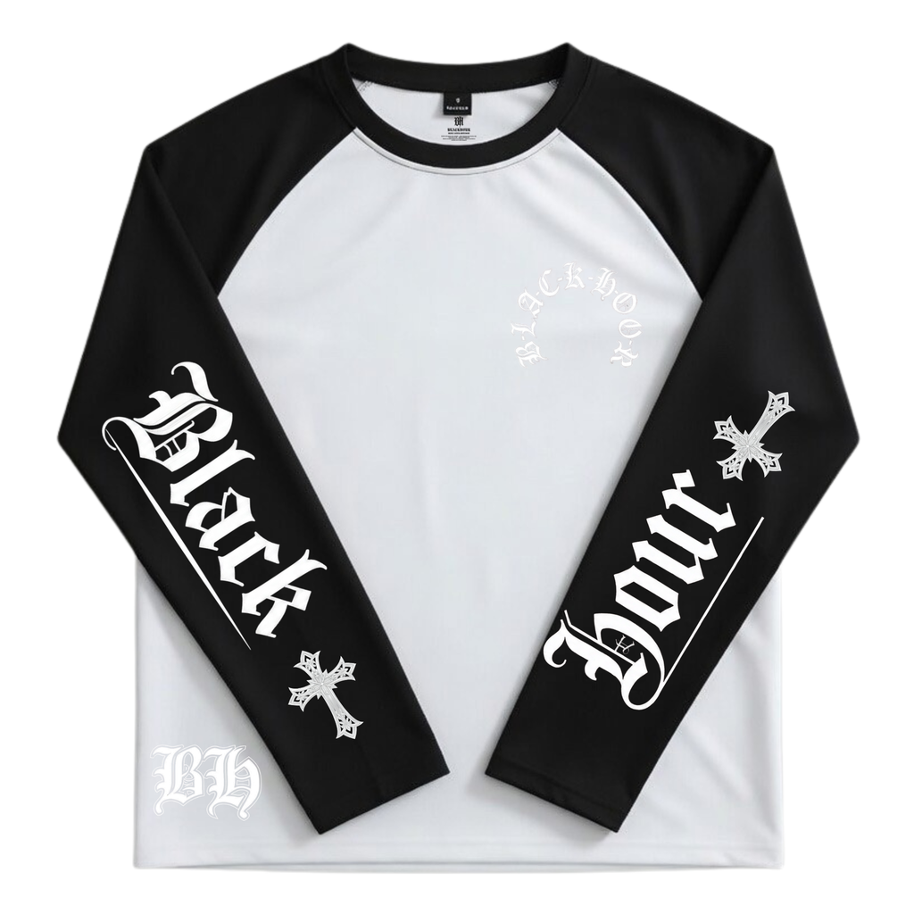 BlackHour Split Script Raglan