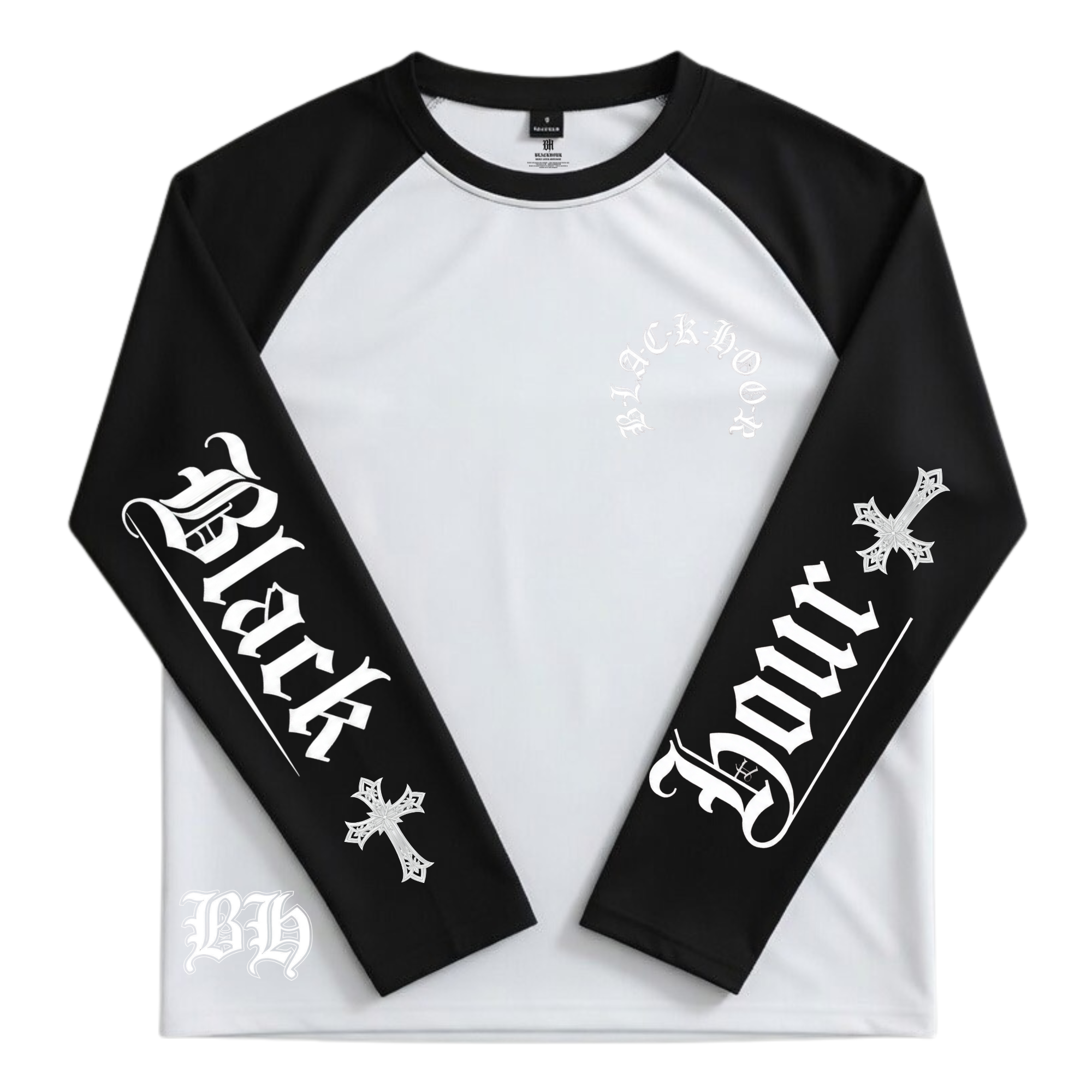BlackHour Split Script Raglan
