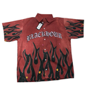 BlackHour Flame Shirt - Crimson Inferno