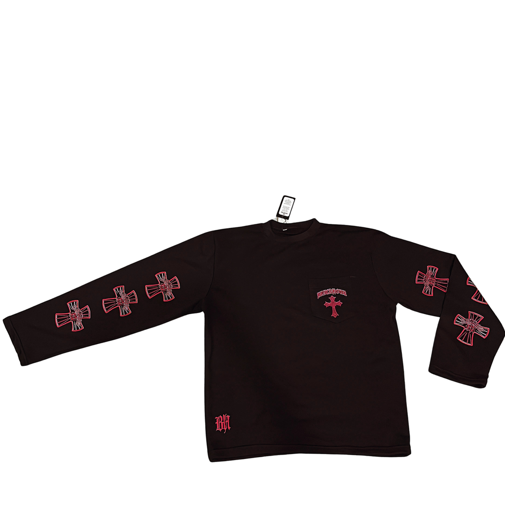 Blackhour Crossed Long Sleeve Tee