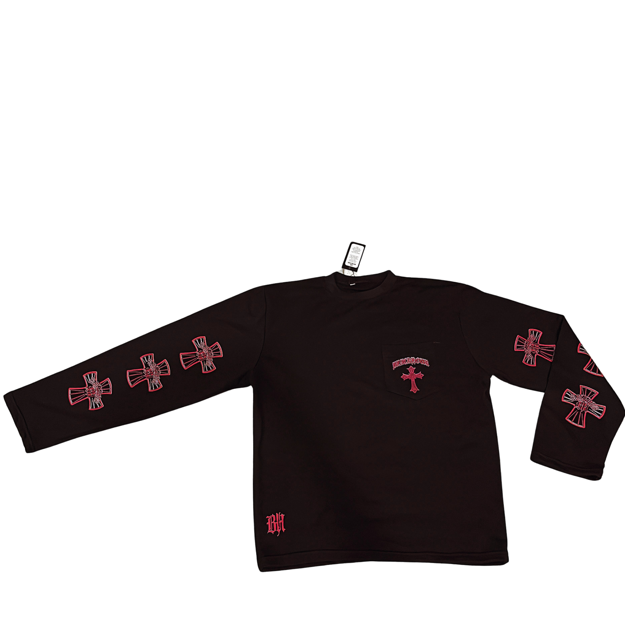 Blackhour Crossed Long Sleeve Tee