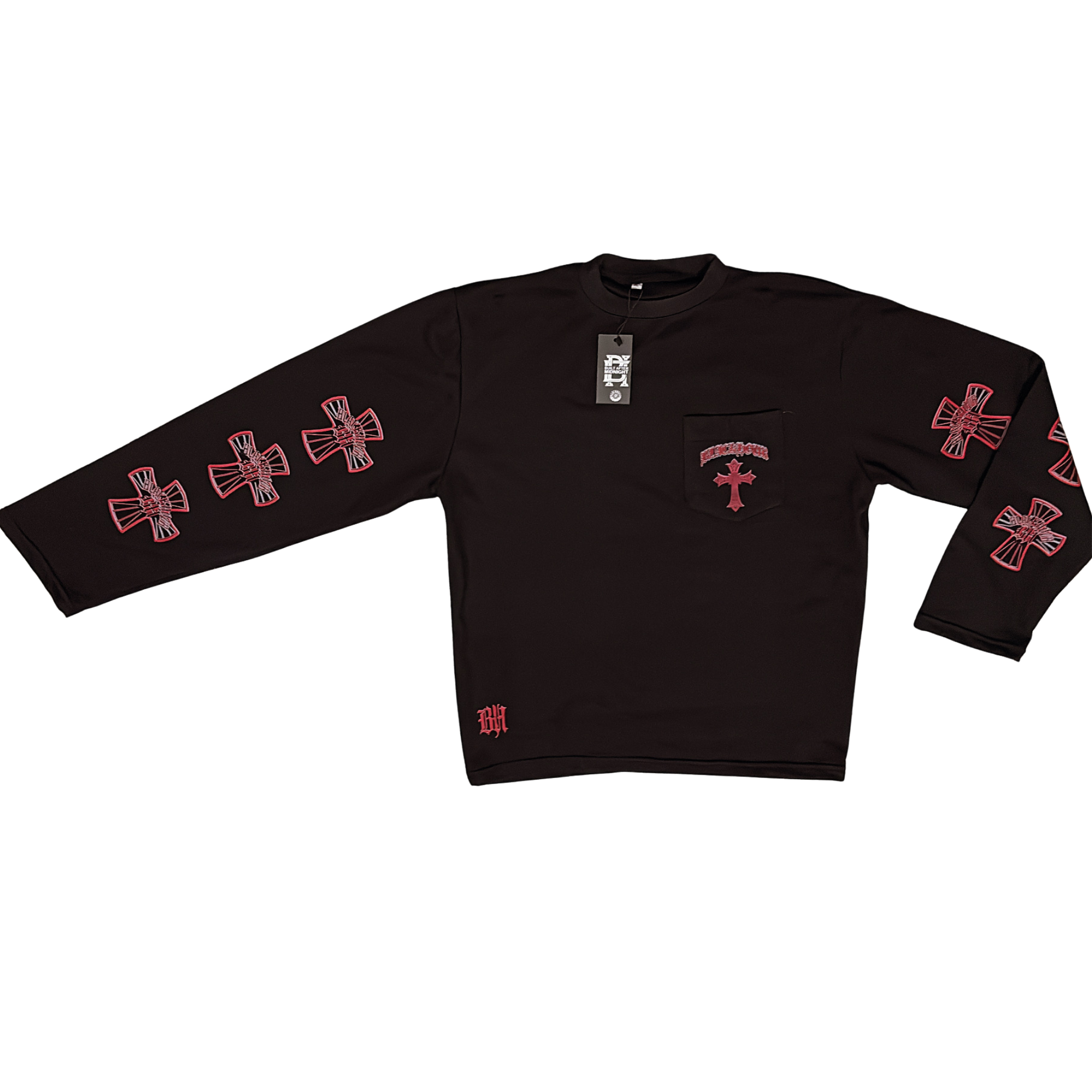 Blackhour Crossed Long Sleeve Tee